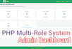 build a PHP multi role system with admin dashboard