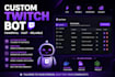 create a custom twitch bot with advanced features
