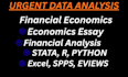 do financial economics, economics writing, econometrics by r stata eview python