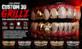 design custom 3d teeth grillz models for jewelry and rendering