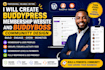create buddypress membership website and buddyboss community design