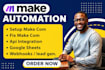 setup make com automation zapier n8n integromat monday airtable webhook make