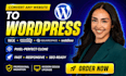 convert clone website from wix weebly squarespace webflow to wordpress website