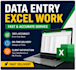 accurate data entry, copy paste, typing, and excel work