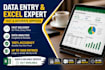 do data analysis, excel dashboard and data visualization