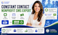 constant contact nonprofit sms setup 501c3 donation emails