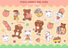 design custom sticker cute pack