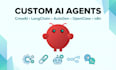 build custom ai agents using crewai langchain autogen openclaw n8n automation