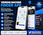 develop a vending machine finder app with gps and maps