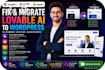 migrate lovable ai website and rebuild broken lovable site