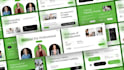 create webinar powerpoint slides design, course presentation, educational slides