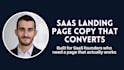 write saas landing page copy that turns visitors into signups