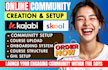 setup skool community, ghl kajabi, membership growth course structure