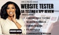 test your landing page and give UX and conversion feedback