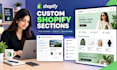 create custom shopify sections and customize any shopify theme