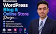 build responsive wordpress blog online store website design wocommerce elementor