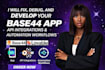 fix, debug, and develop your base44 app, API integrations, and automation