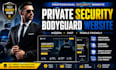 design private security, bodyguard and security guard website