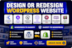 design redesign kadence astra pro generatepress or divi wordpress website