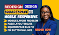 build squarespace website redesign squarespace web design website development