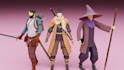 create game ready 3d low poly character models