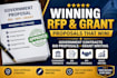 write winning  government contract bid proposal rfp grant writing