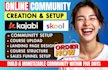 do kajabi setup, skool community, sales funnel, landing page for monetization