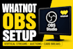 setup obs studio for whatnot vertical streams auctions card breaks