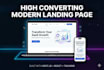 build a high converting modern landing page with nextjs react and tailwind