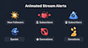 design animated twitch overlay stream package vtuber and obs overlay