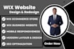 design a modern wix website,wix redesign,wix  SEO optimization