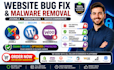 fix joomla bug critical error malware removal wordpress bug fix woocommerce bug