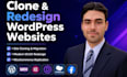 clone wordpress website design development business site responsive elementor pr