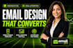 design responsive HTML email template design, email automation that converts