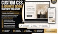 build squarespace website with custom css styling and advance design edit