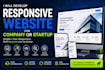 develop responsive website for company or startup