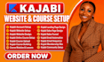 setup kajabi website design kajabi course kajabi sales funnel landing page setup