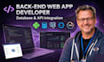 develop backend web app with rest API and database integration as your developer