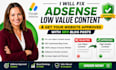fix adsense low value content and get your website approved SEO blog post