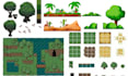 create rpg maker pixel art tileset, tilemap and game backgrounds