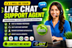 provide professional live chat support and customer service