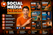 design amazing, editable social media posts and ads