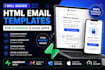 design responsive HTML email templates for supabase and saas apps