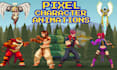 create pixel art animation pixel sprite sheet and  character animation for game