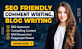 do manual blog commenting for SEO backlinks