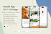 design modern mobile app UI screens in figma