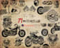 make custom vintage motorcycle tattoo logo