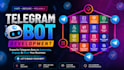 develop telegram apps with telegram bots and game integration using python, java