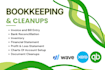 prepare quickbooks setup, cleanup, quickbooks accounting, invoices, bookkeeping