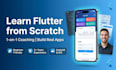 teach you flutter with firebase and api integration